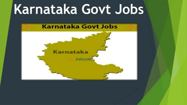 Karnataka Govt Jobs 2019 - Latest Karnataka Government Vacancy Notification