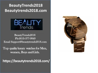 BeautyTrends2018 The Watch Shop - slide 1