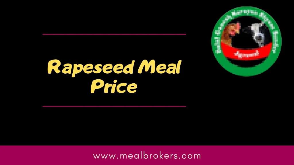 rapeseed meal price