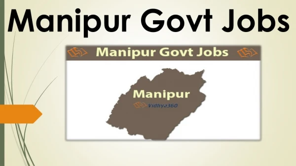 Manipur Govt Jobs 2019 - Upcoming & Latest Jobs Notification in Manipur
