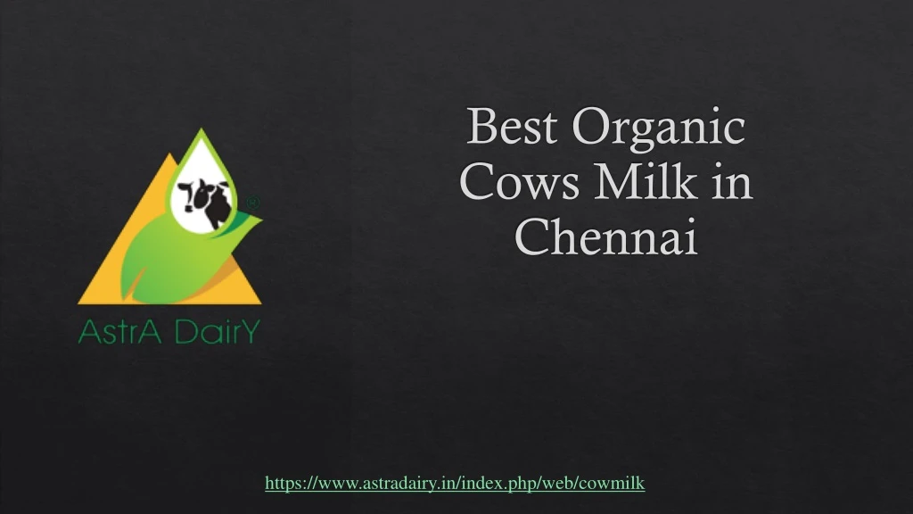 best organic cows milk in chennai