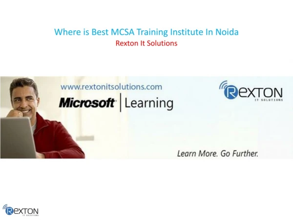 Where is Best MCSA Training Institute In Noida