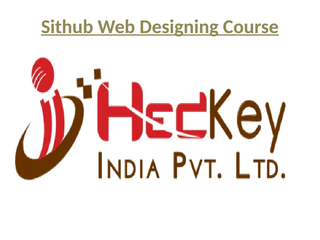 sithub web designing course