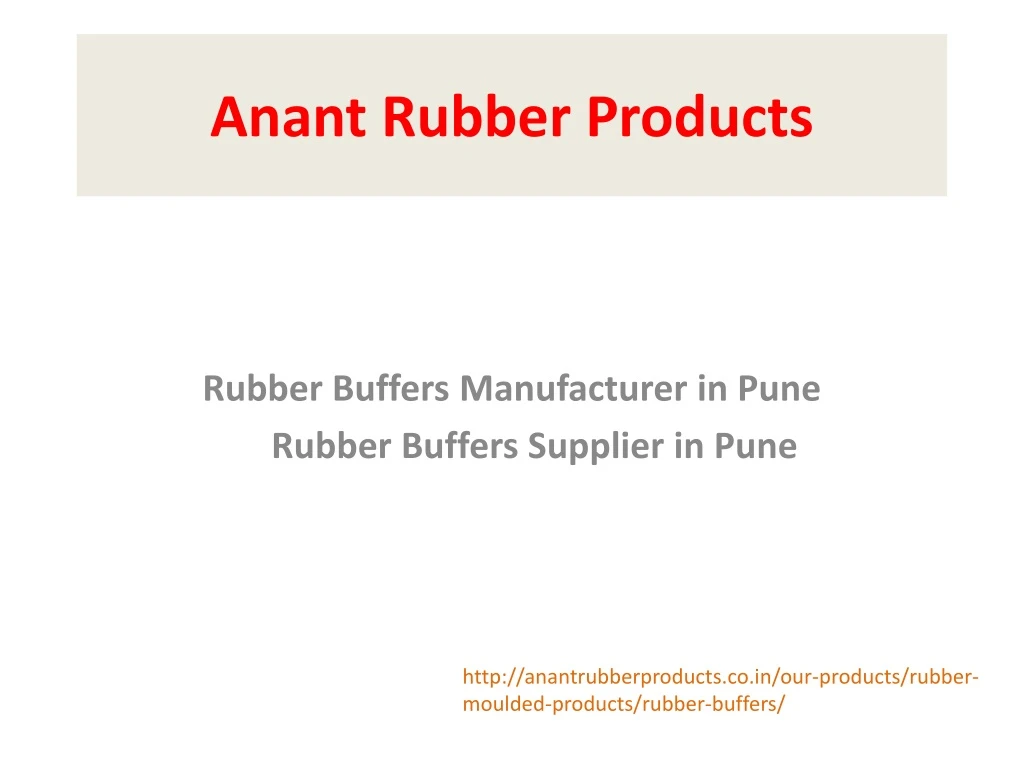 anant rubber products