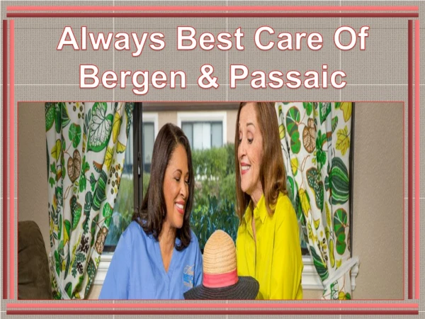 In Home Caregivers Bergen County