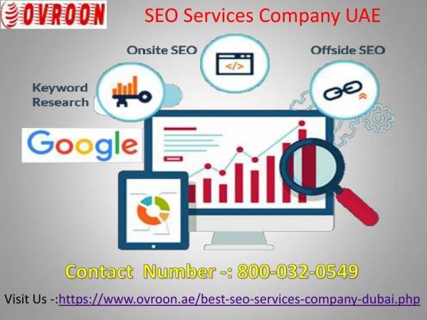 SEO Services Company UAE Call us 800-032-0549