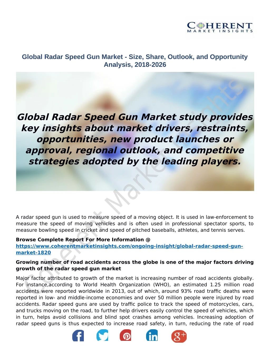 global radar speed gun market size share outlook