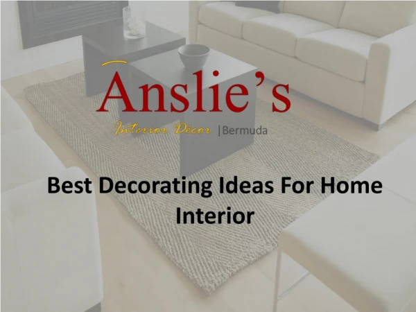 Best Decorating Ideas For Home Interior