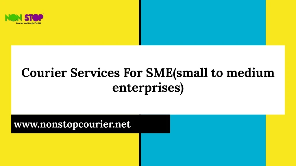 courier services for sme small to medium