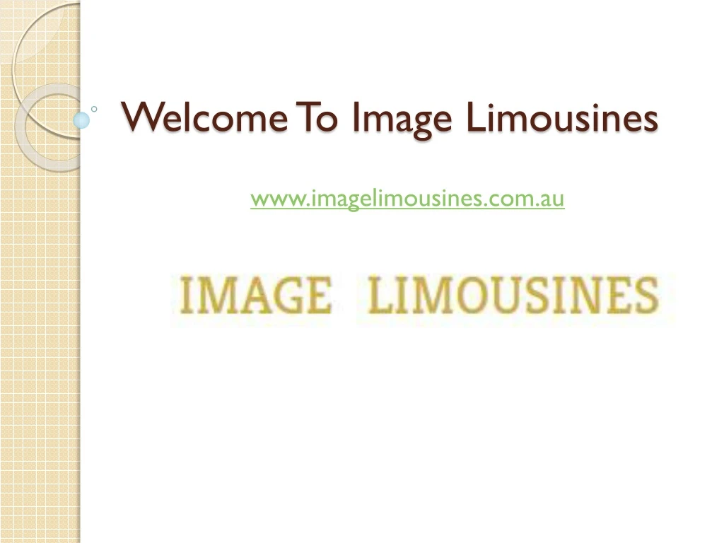 welcome to image limousines