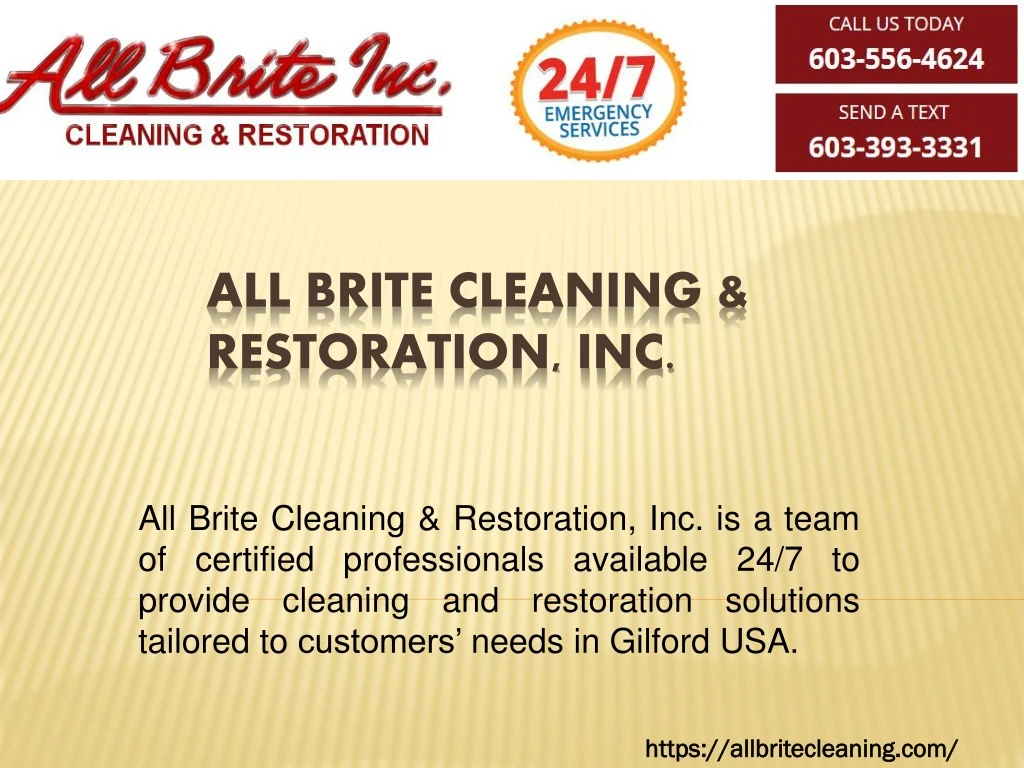 all brite cleaning restoration inc