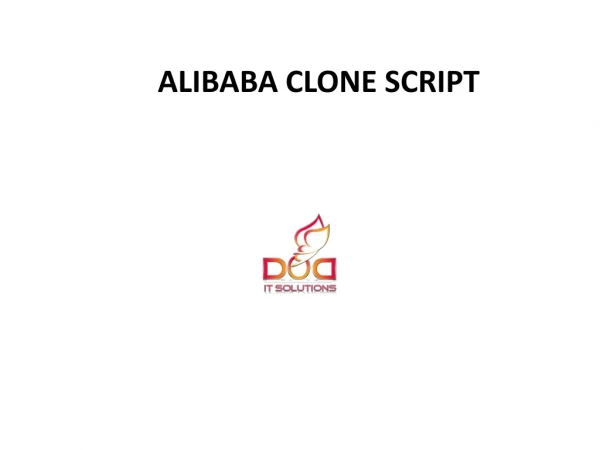Alibaba Clone Script | WEBSITE SCRIPTS