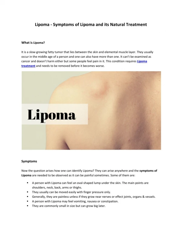 Lipoma Removals Without Surgery | Lipoma Wand