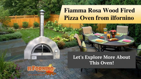 Fiamma Rossa Wood Fired Pizza Oven from ilFornino