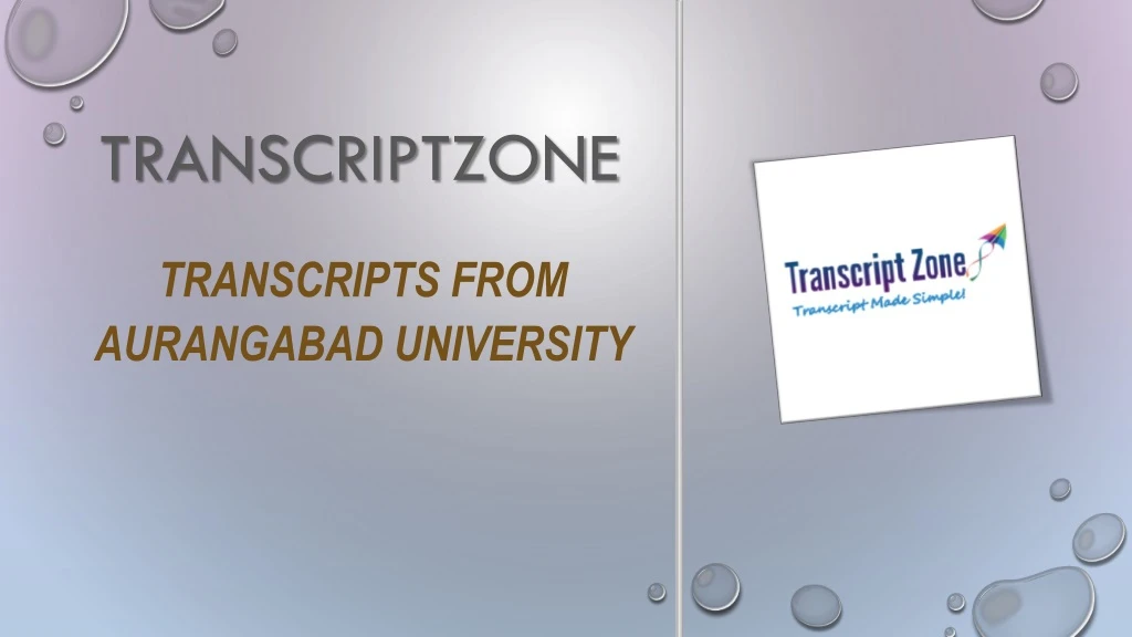 transcriptzone