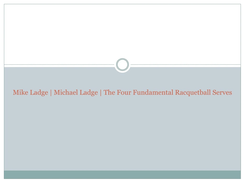 mike ladge michael ladge the four fundamental