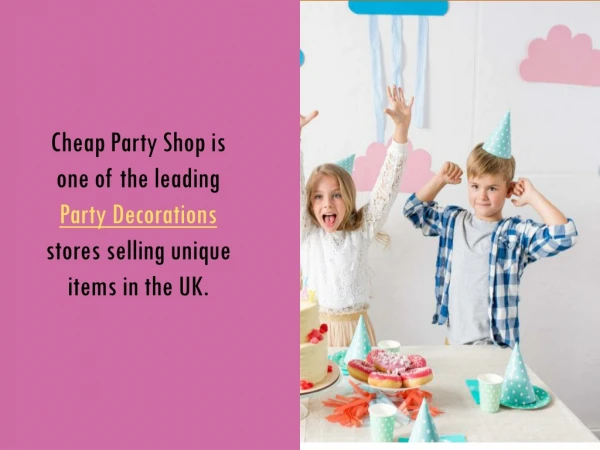 Cheap party decorations