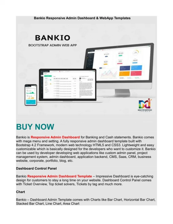 Bankio Responsive Admin Dashboard & WebApp Templates