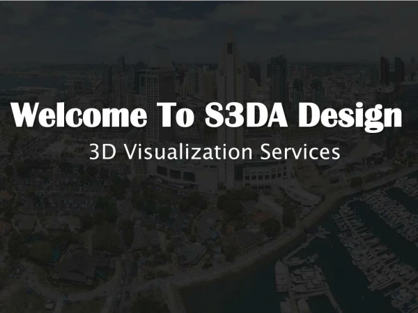 3D Visualization Services In California