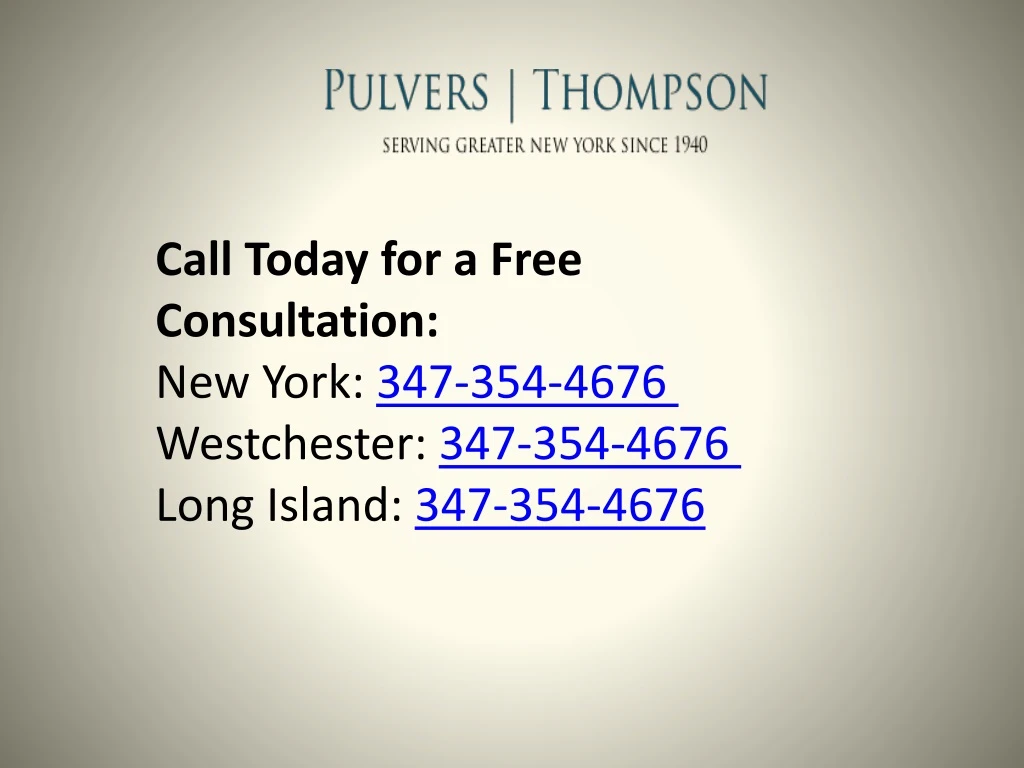 call today for a free consultation new york