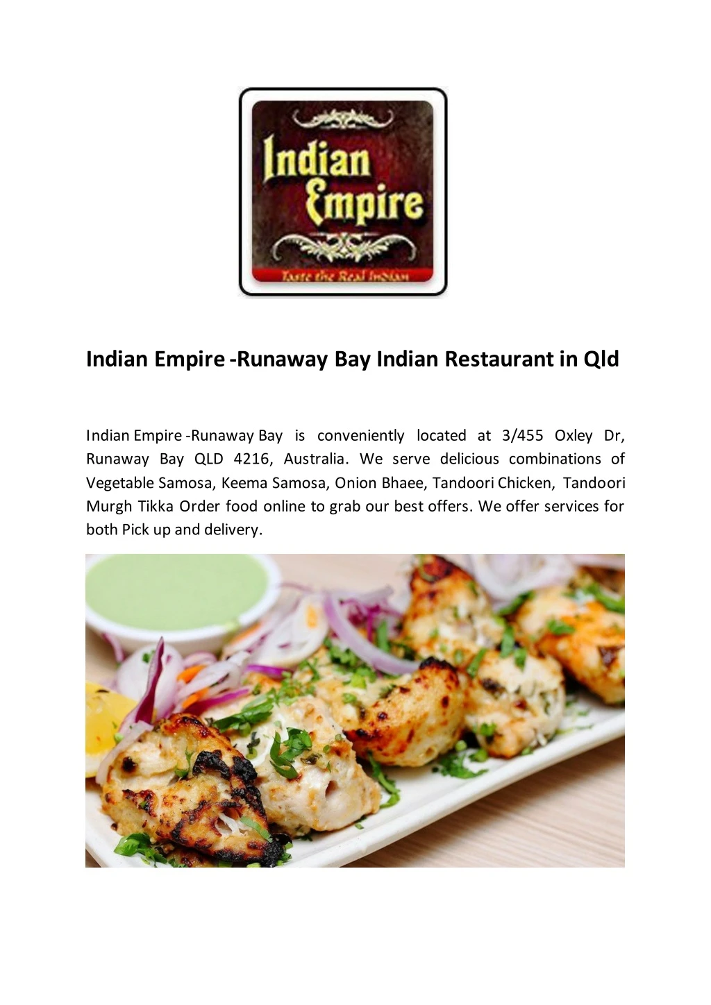 indian empire runaway bay indian restaurant in qld