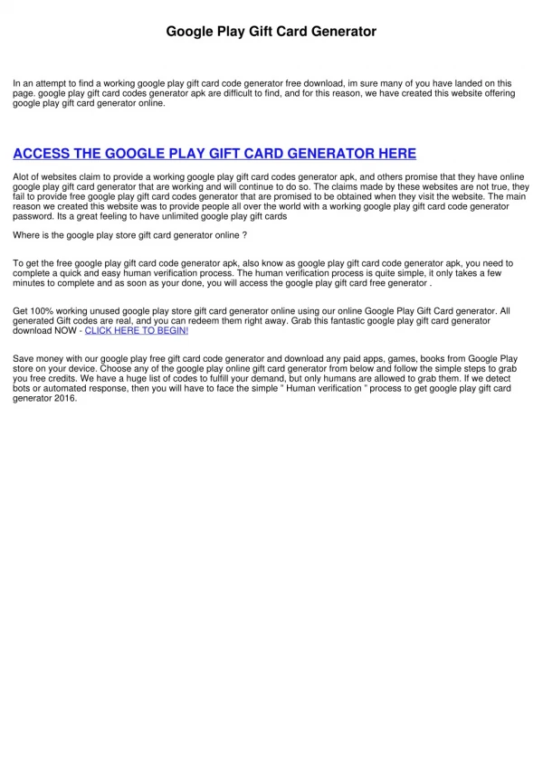 Google Play Gift Card Generator Download For Android