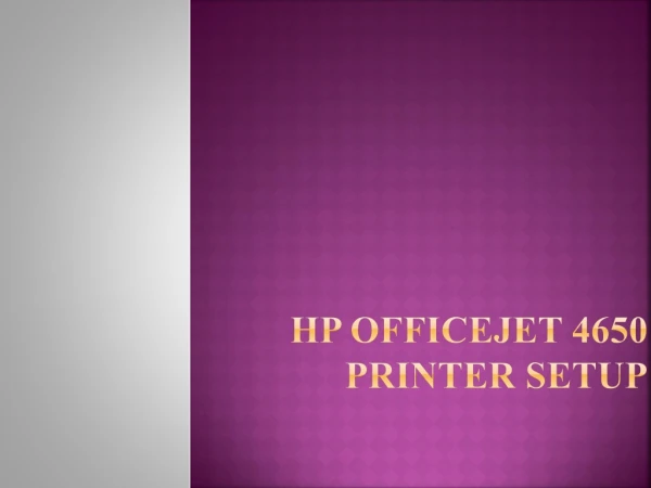 123.hp.com OfficeJet 4650 Printer Setup