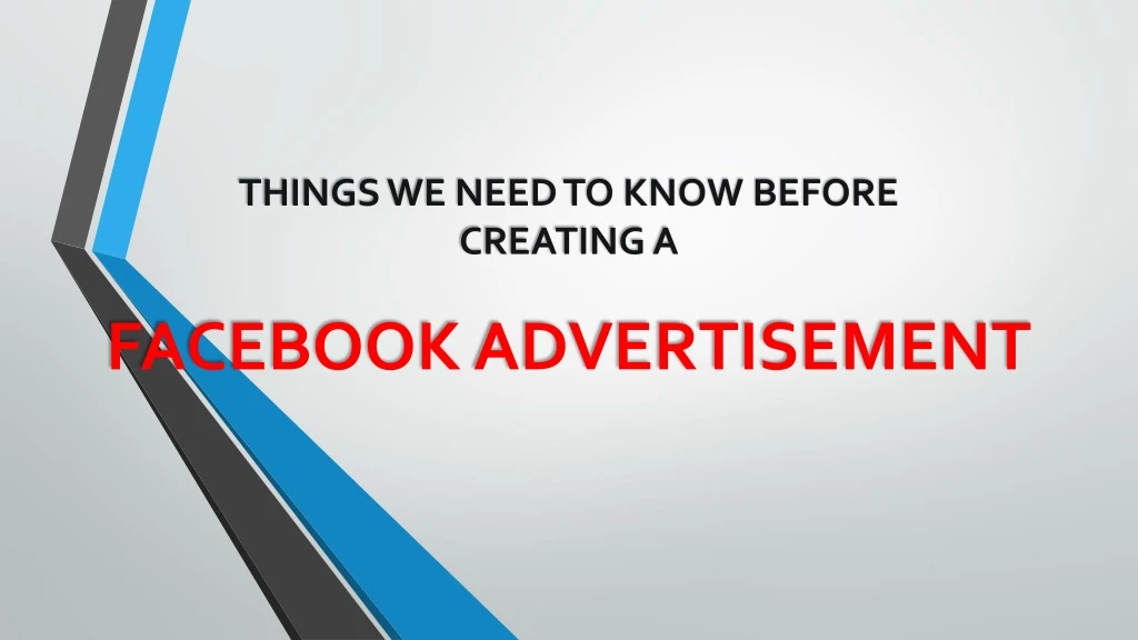 facebook advertisement