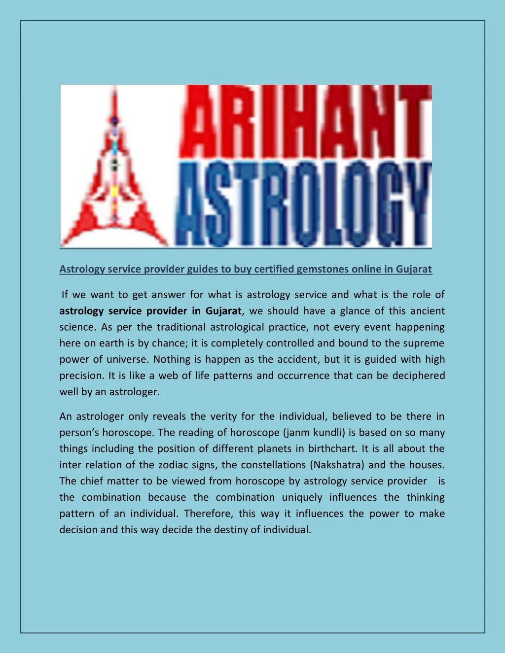astrology service provider guides