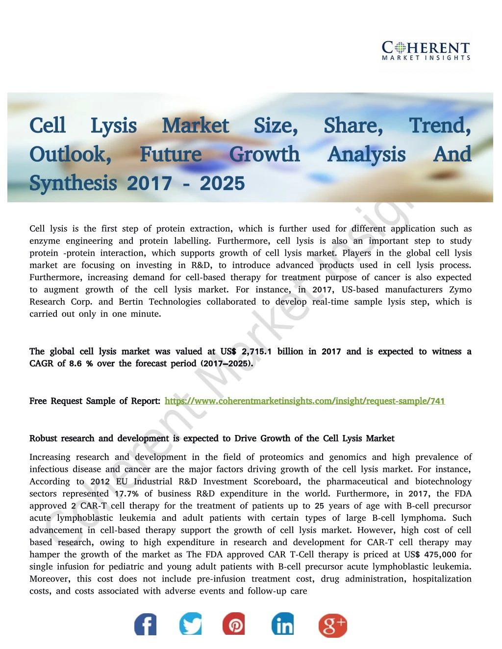 cell lysis cell lysis market size share trend