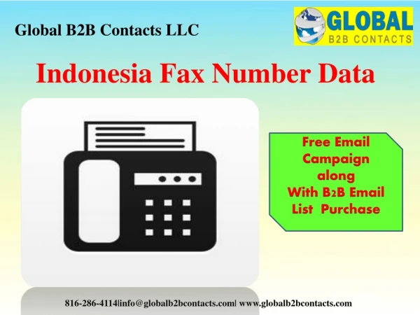 Indonesia Fax Number Data
