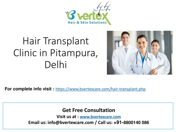 best Hair transplant clinic in pitampura