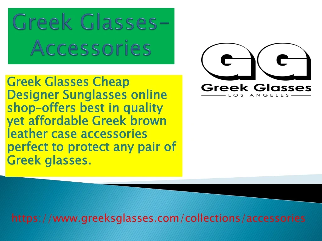 greek glasses accessories