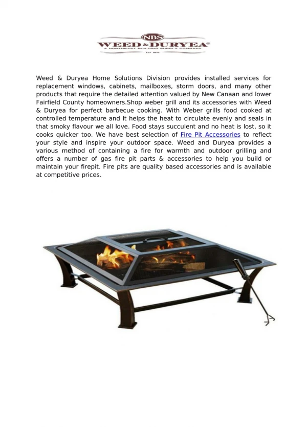 Fire Pits Accessories