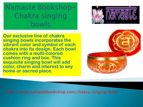 Namaste Bookshop-Chakra singing bowls