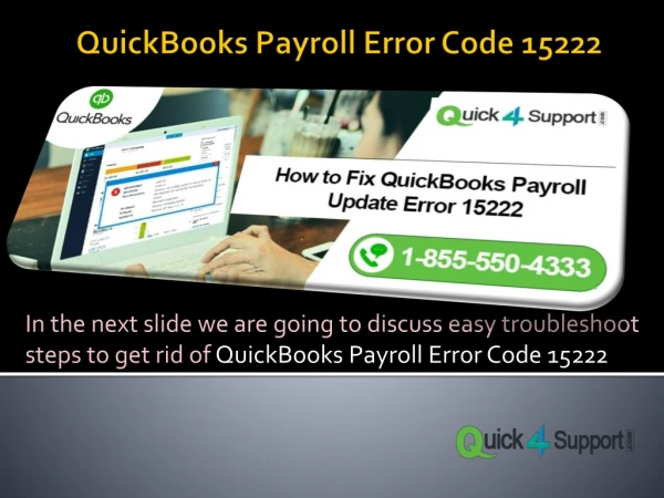 Quick Way to Fix QuickBooks Error 15222