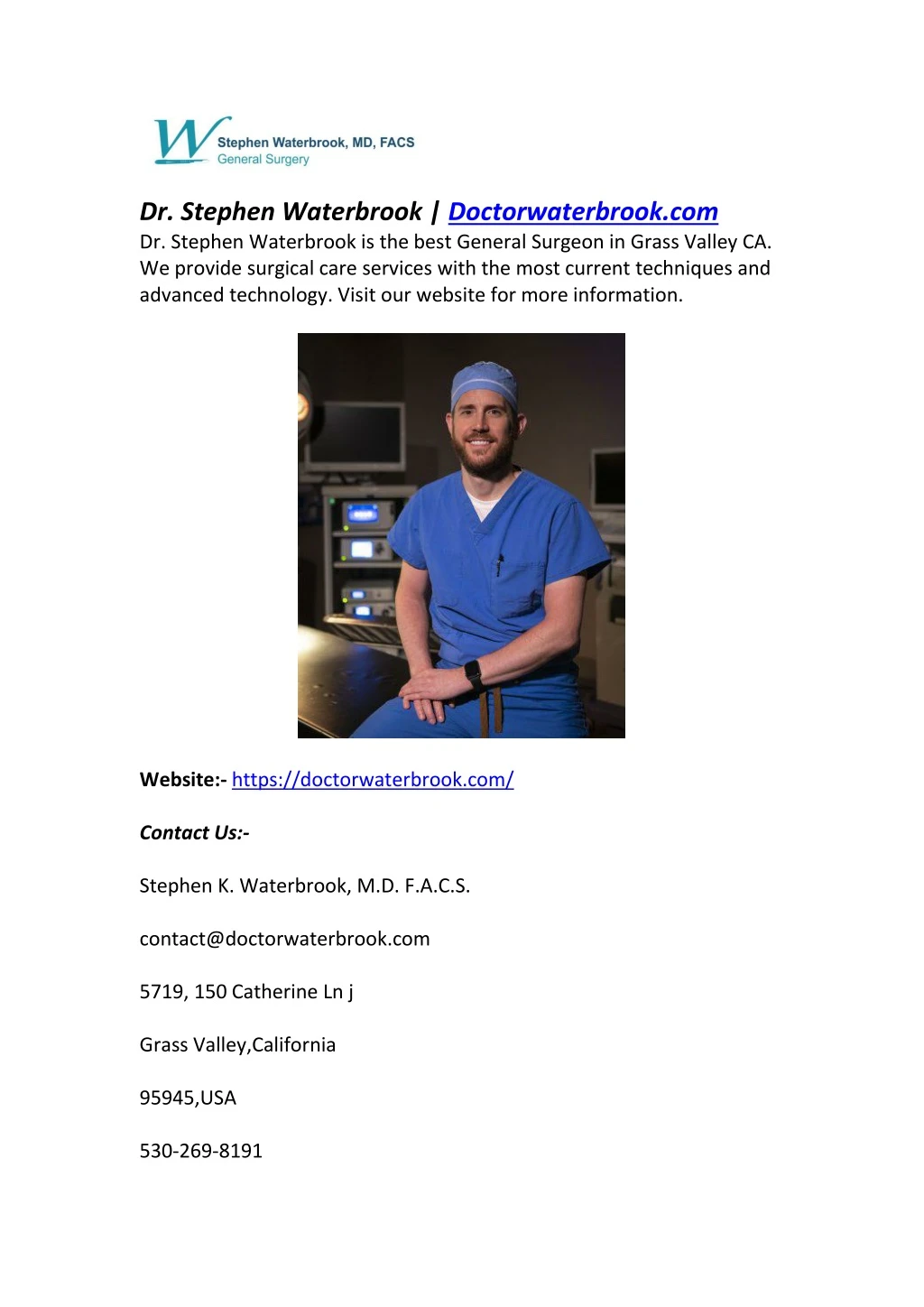 dr stephen waterbrook doctorwaterbrook