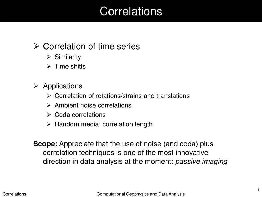 correlations