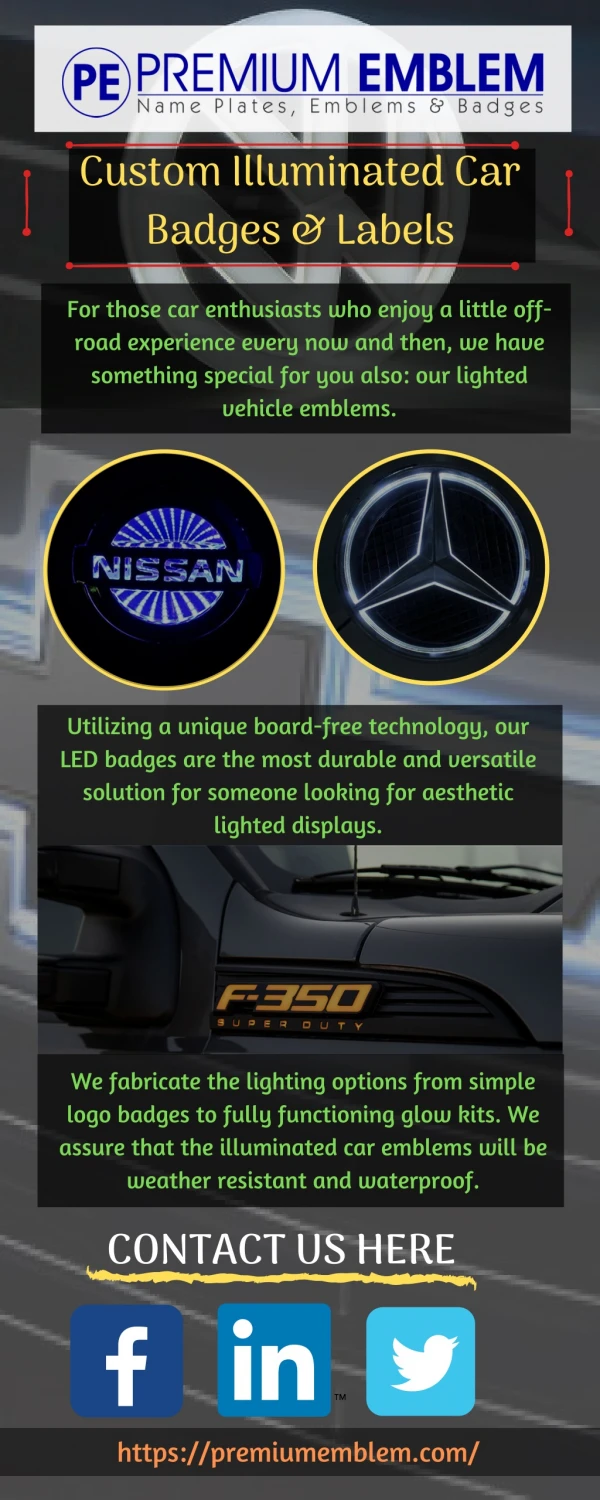 LED Badges To enhance The Appearance Of Cars