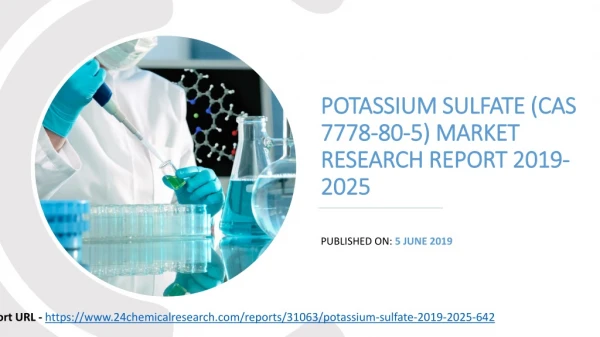 Potassium sulfate (cas 7778 80-5) market research report 2019-2025