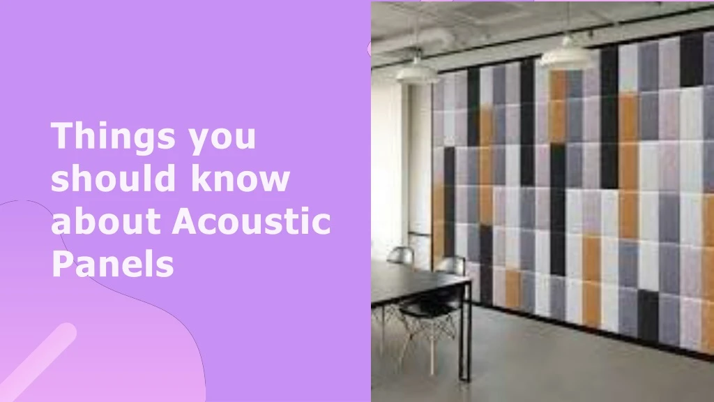 things you should know about acoustic panels