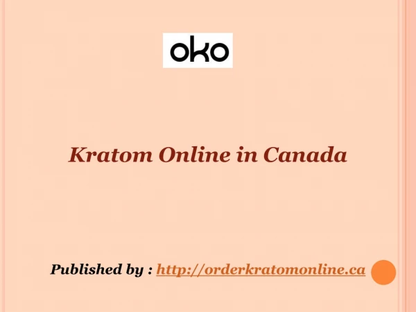 Kratom Online in Canada