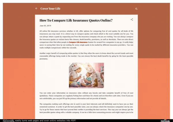 How To Compare Life Insurance Quotes Online?
