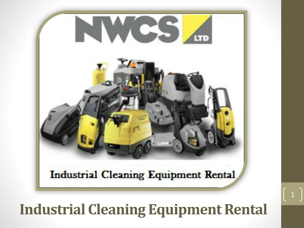 industrial cleaning equipment rental