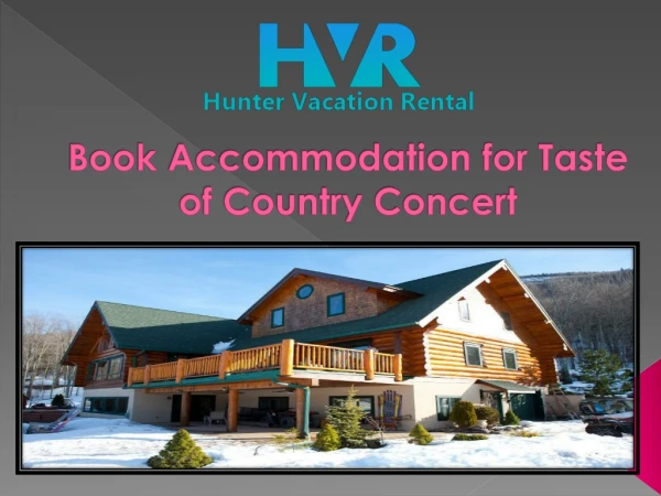 Book Accommodation for Taste of Country Concert