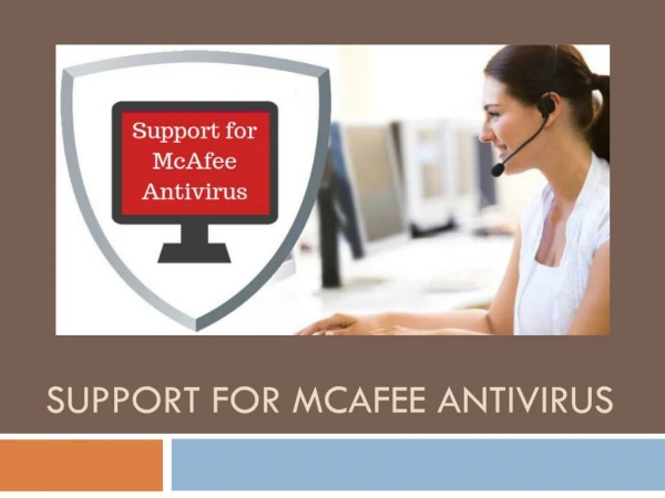 Support for McAfee Antivirus