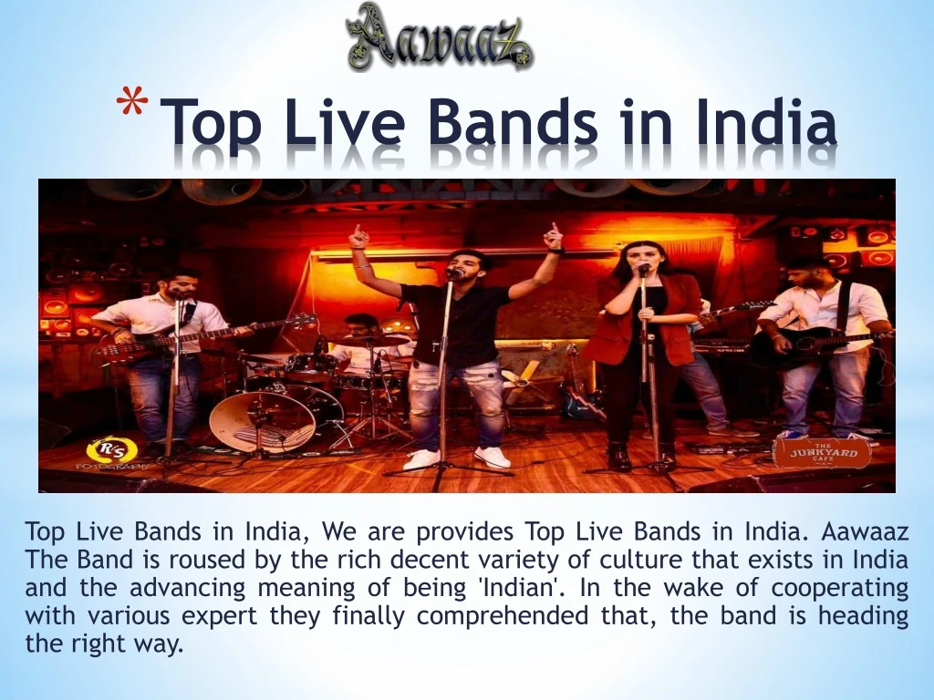 top live bands in india