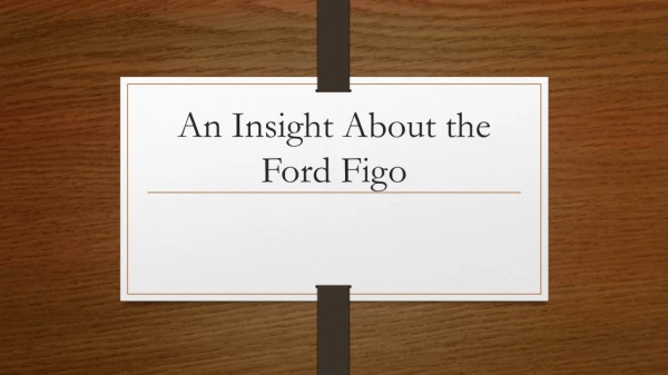 The Gen Next Ford Figo