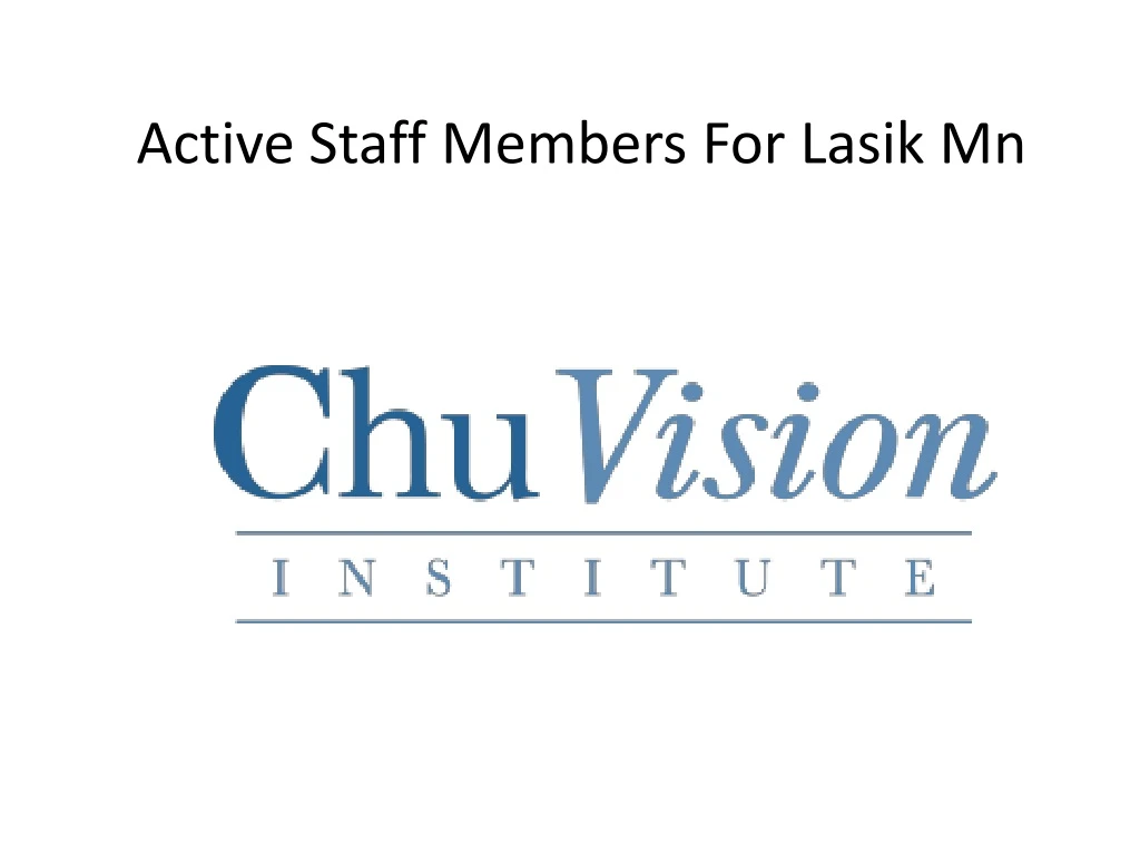 active staff members for lasik mn