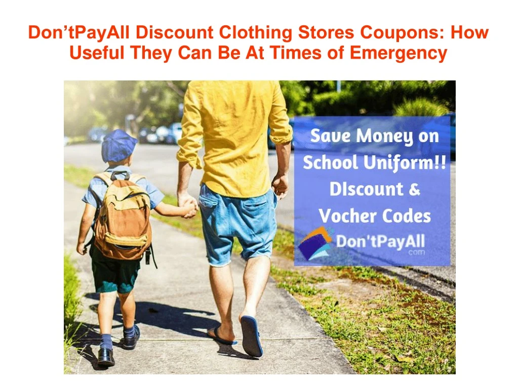 don tpayall discount clothing stores coupons